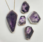 Phantom Amethyst Amulet Necklace