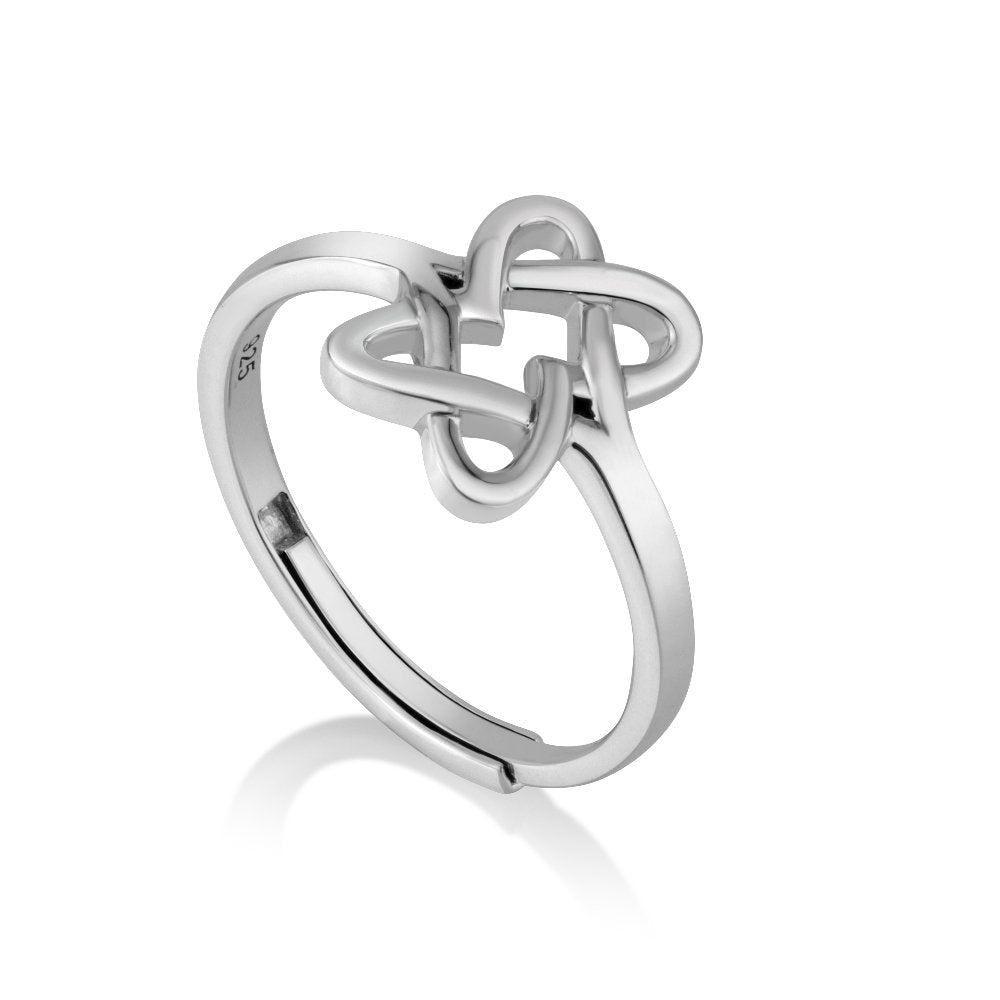 Interwoven Hearts Ring