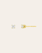 4 Prong Diamond Stud Earrings