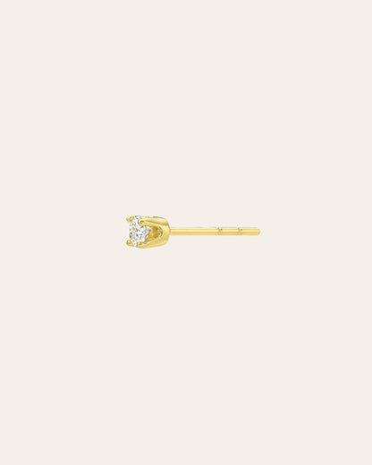 4 Prong Diamond Stud Earrings