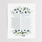 Shabbat Candles Bracha Wall Art Print