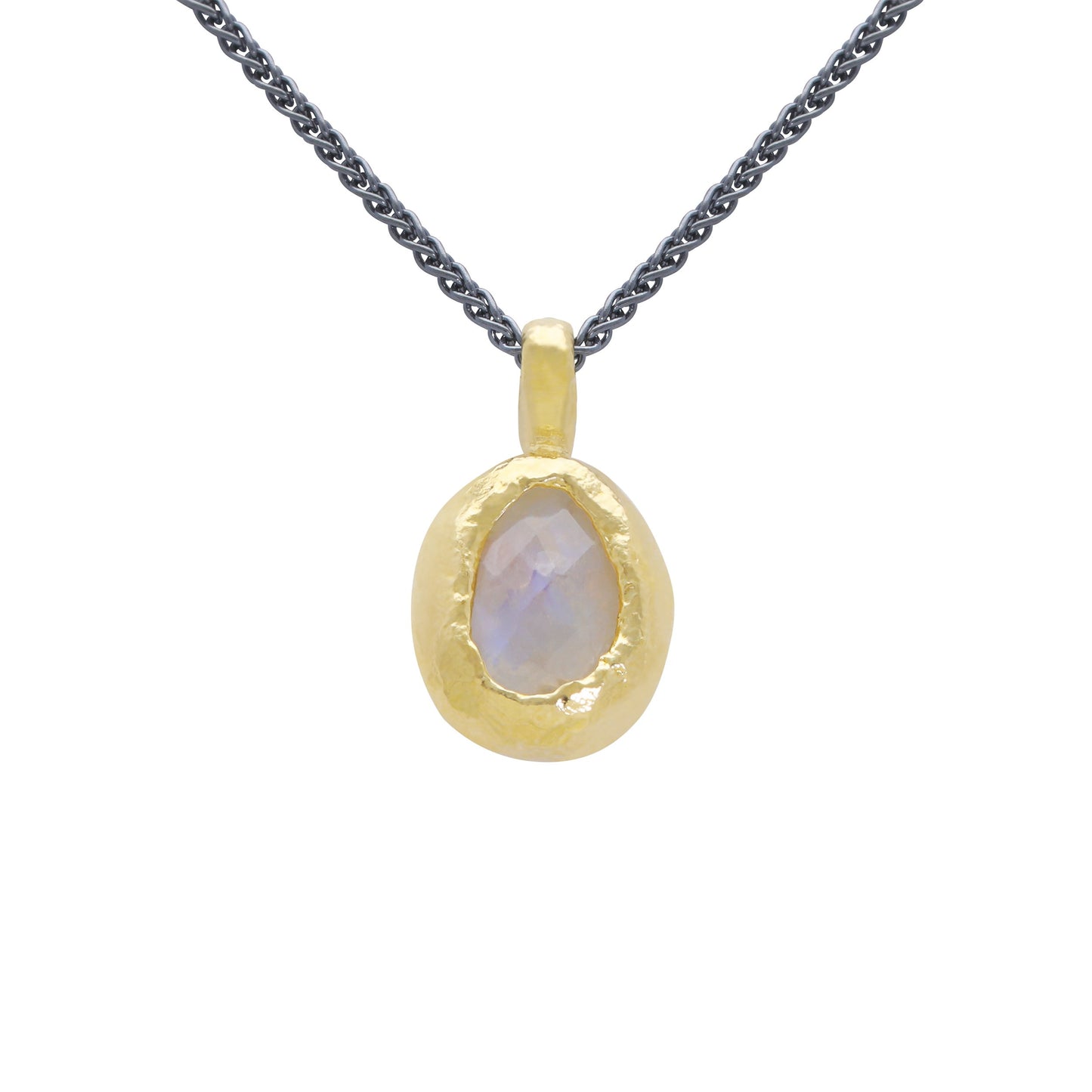 Gold-Plated Necklace With Moonstone