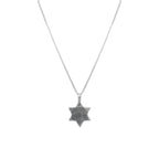Fingerprint Star of David Necklace