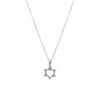 Star of David With Heart Necklace