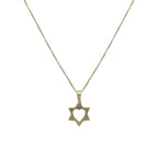 Star of David With Heart Necklace