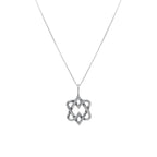 Interlocking Hearts Star of David Necklace