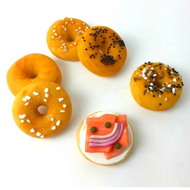 Mini Bagel Brunch Marzipan Treats