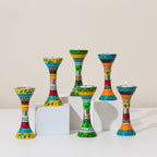 Handmade Aluminum Shabbat Candle Holders
