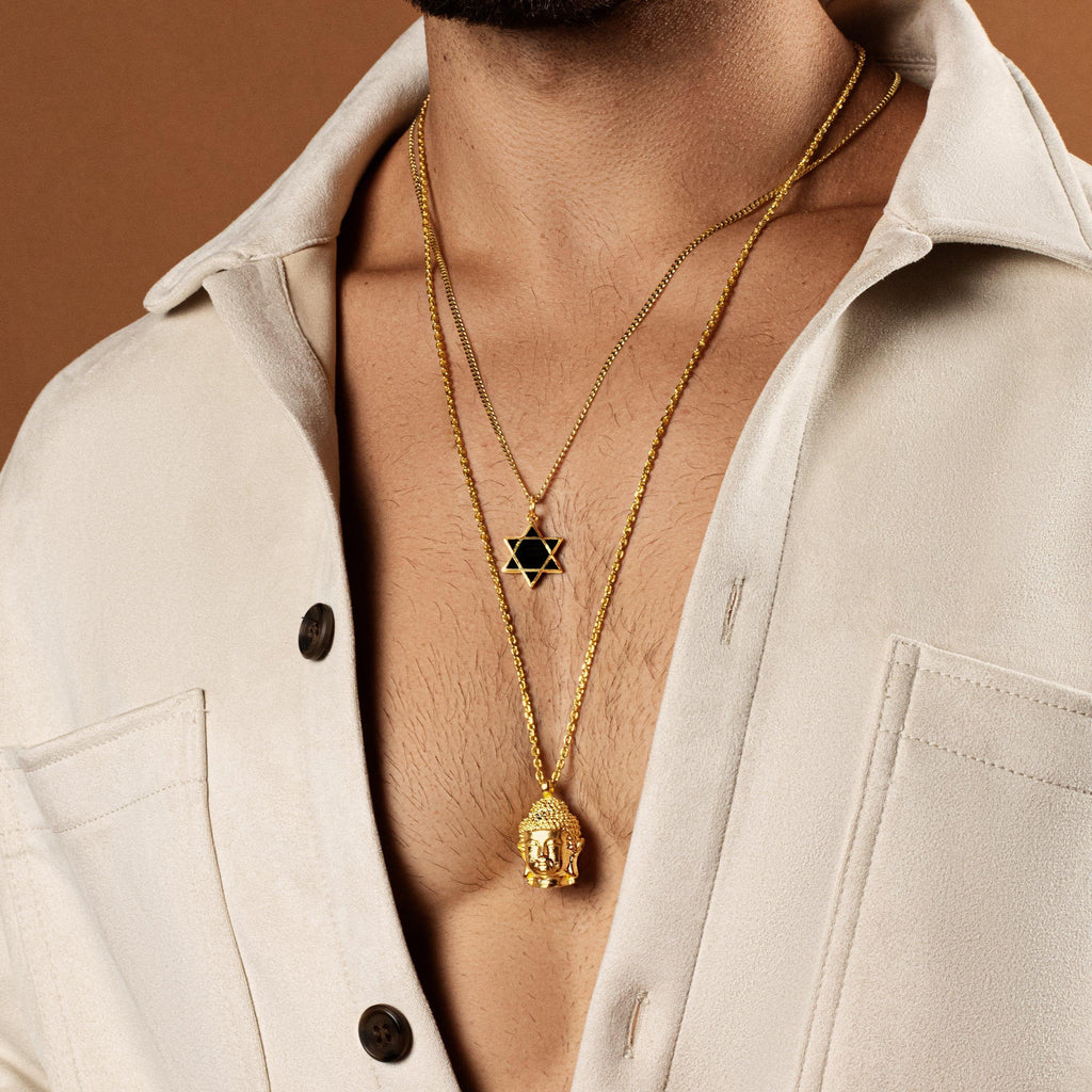 Grounded in Hope - Black Onyx Star of David Necklace