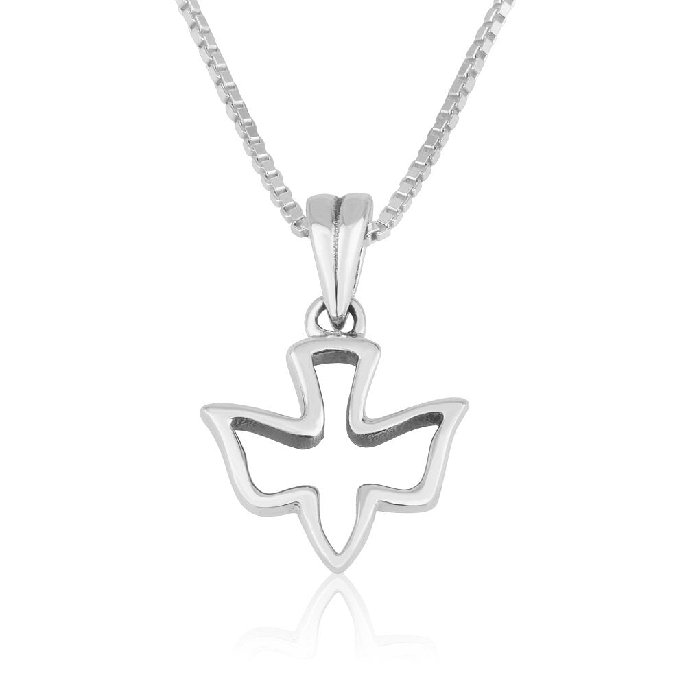 Dove Outline Pendant Necklace