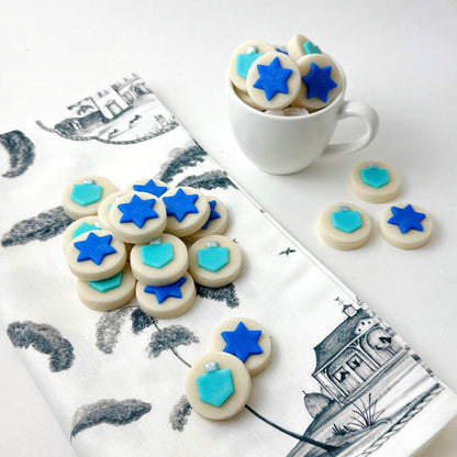 Marzipan Hanukkah Dreidel & Star Candy Bites