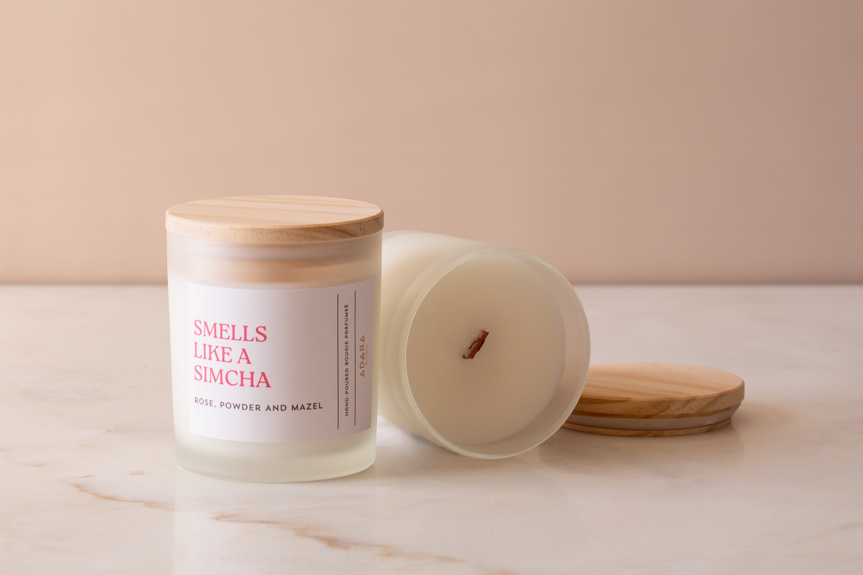 Smells Like a Simcha Candle – Rose, Powder & Mazel