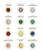Kids Mini Bezel Birthstone Necklace