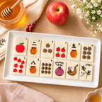 Rosh Hashanah Marzipan Mahjong Tiles