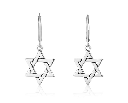 Classic Star of David Dangle Earrings