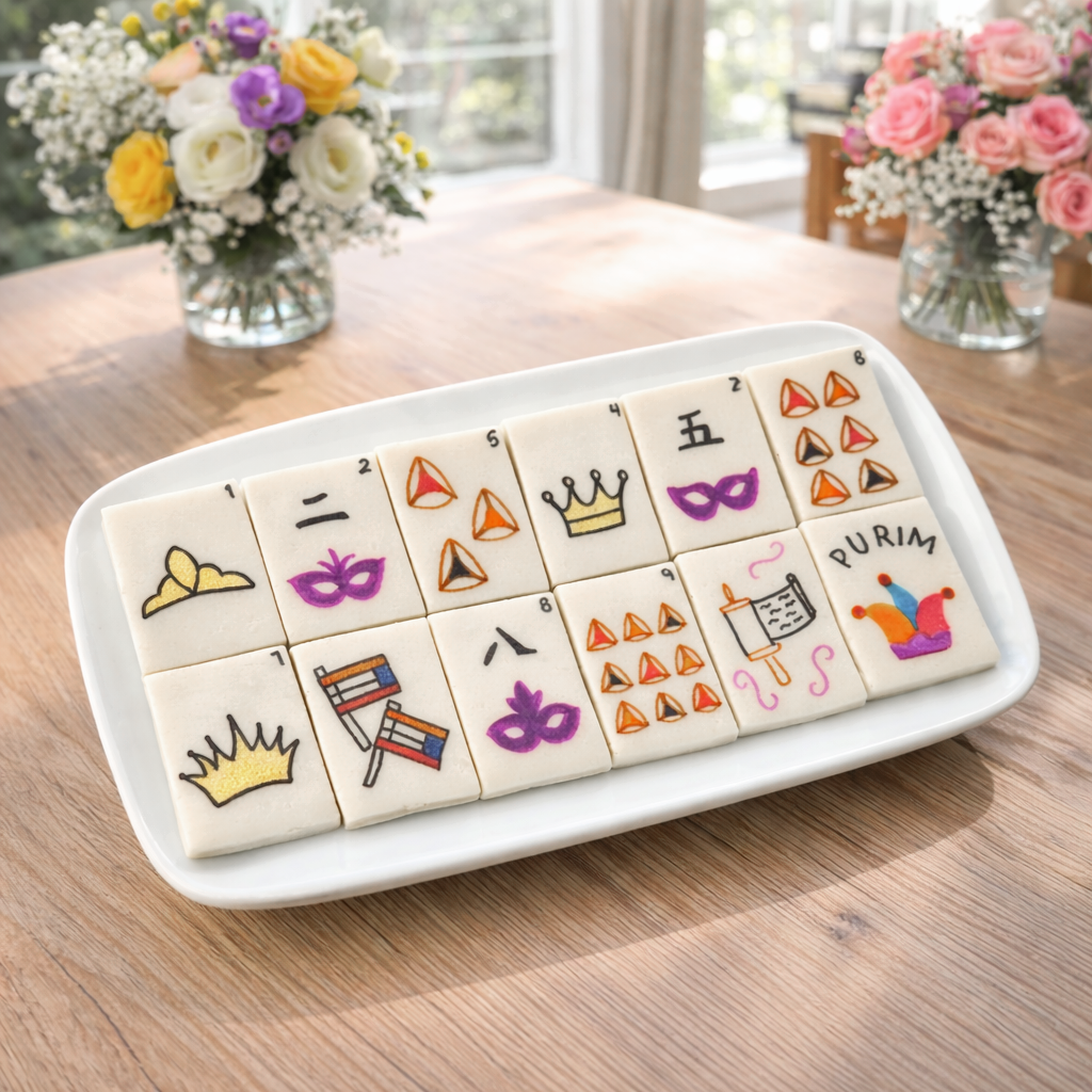 Purim Mahjong Tiles