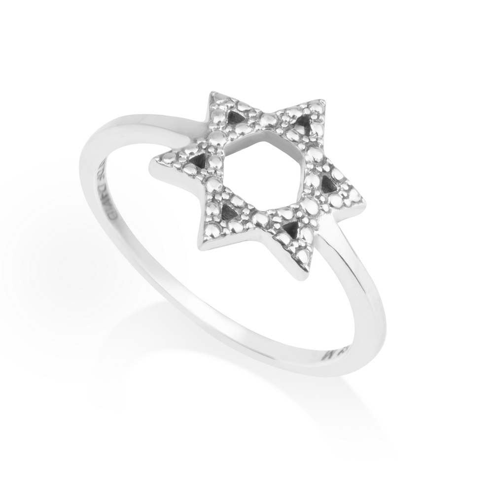 Dotted Star of David Ring