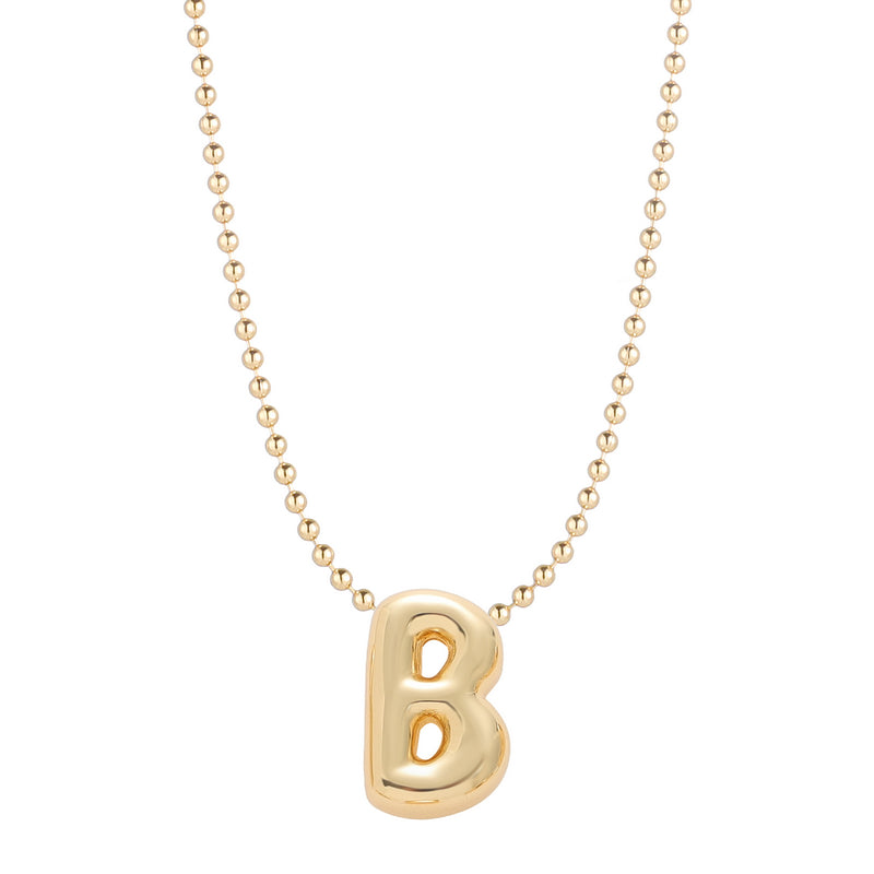 Mini Balloon Initial Necklace