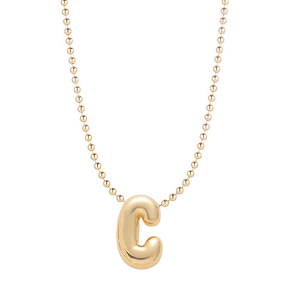 Mini Balloon Initial Necklace