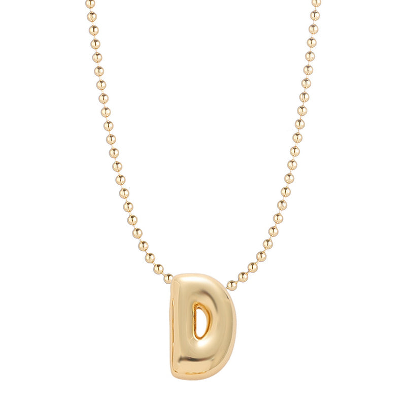 Mini Balloon Initial Necklace