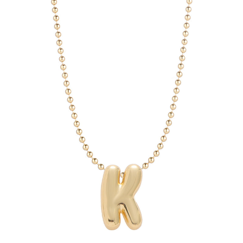 Mini Balloon Initial Necklace
