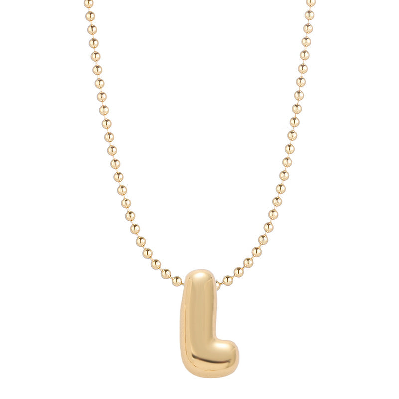 Mini Balloon Initial Necklace