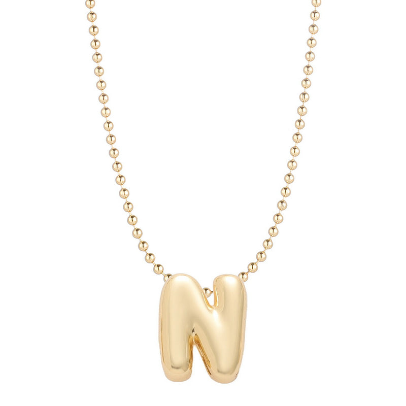 Mini Balloon Initial Necklace