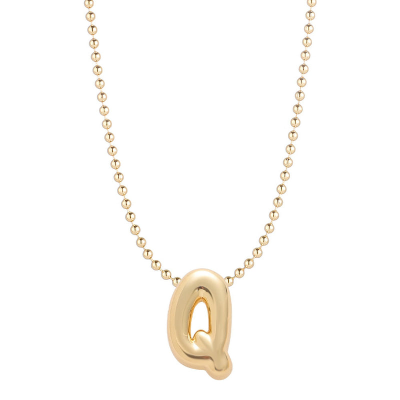 Mini Balloon Initial Necklace