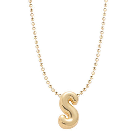 Mini Balloon Initial Necklace