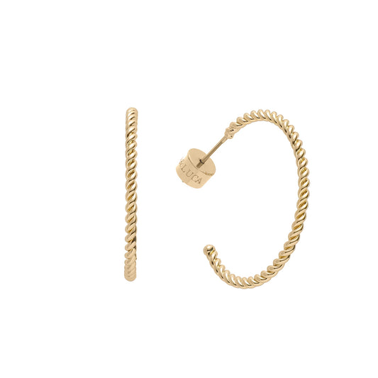 Rope Twist Hoop Earrings
