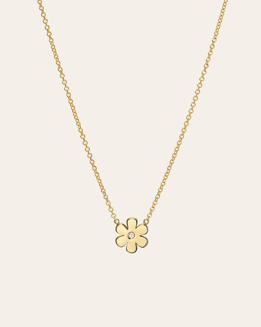 Kids Diamond Flower Necklace