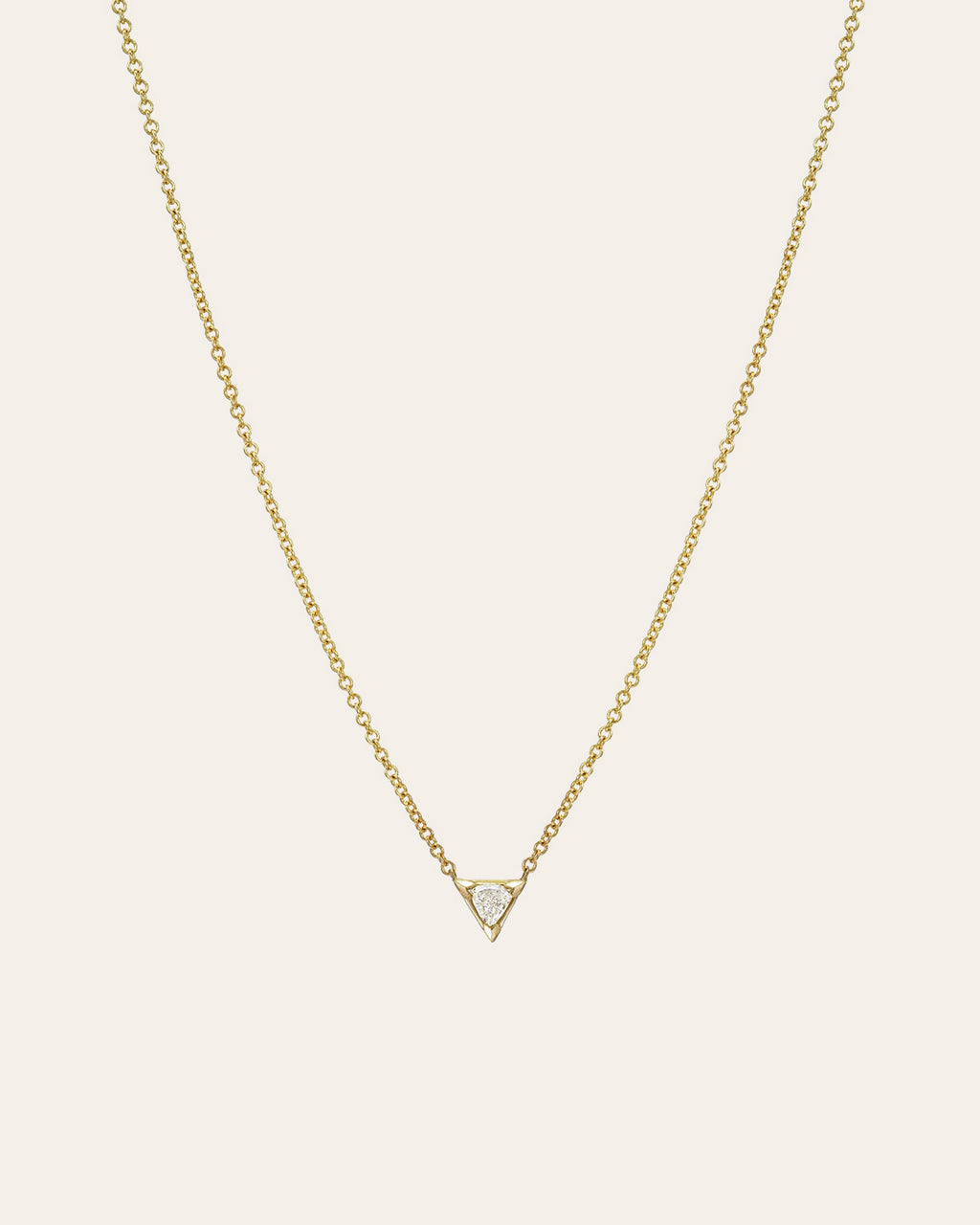 Diamond Trillion Necklace