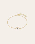 Diamond & Sapphire Evil Eye Bracelet