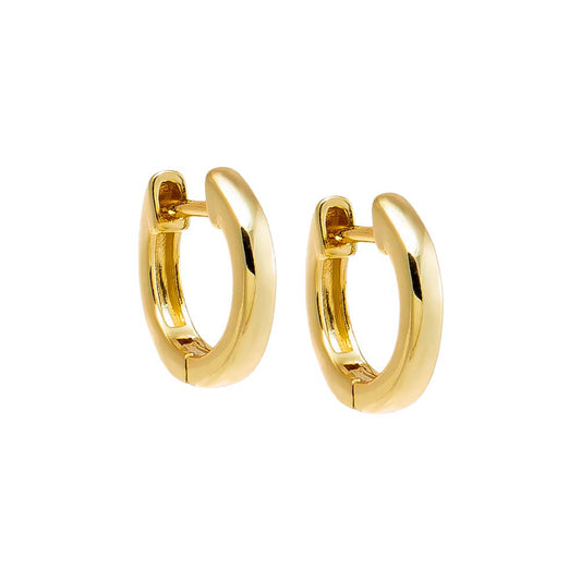 Mini Solid Rounded Huggie Earring