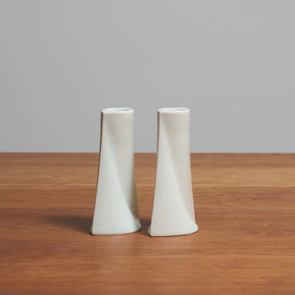 Porcelain Glazed Shabbat Candlesticks