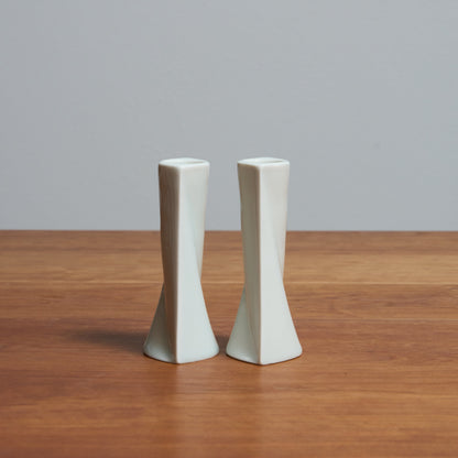 Porcelain Glazed Shabbat Candlesticks