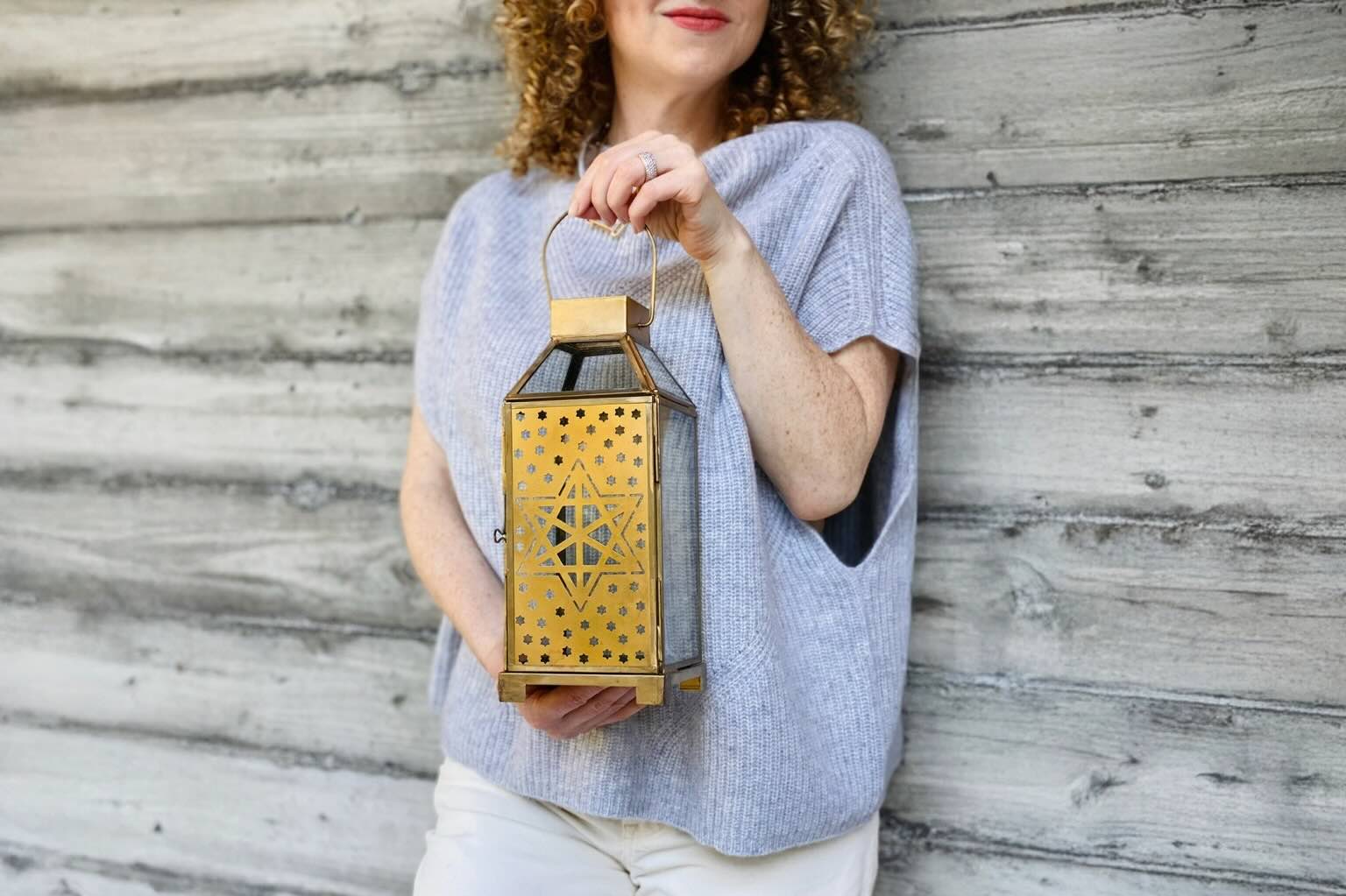 Gabriella Lantern – Hamsa & Star of David Décor