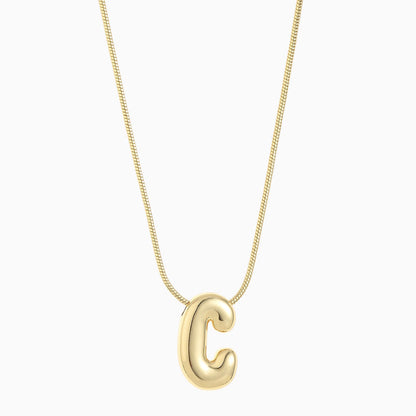 Large Balloon Initial Necklace