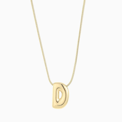 Large Balloon Initial Necklace