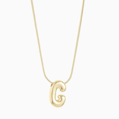 Large Balloon Initial Necklace