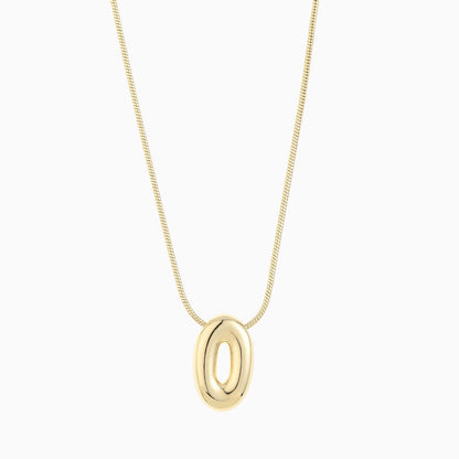 Large Balloon Initial Necklace