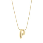 Large Balloon Initial Necklace