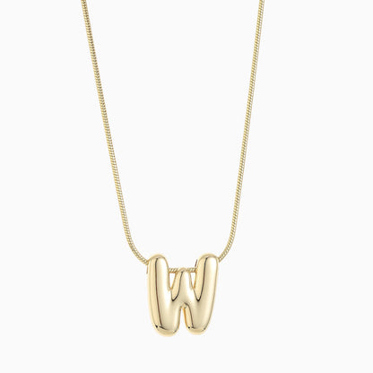 Large Balloon Initial Necklace