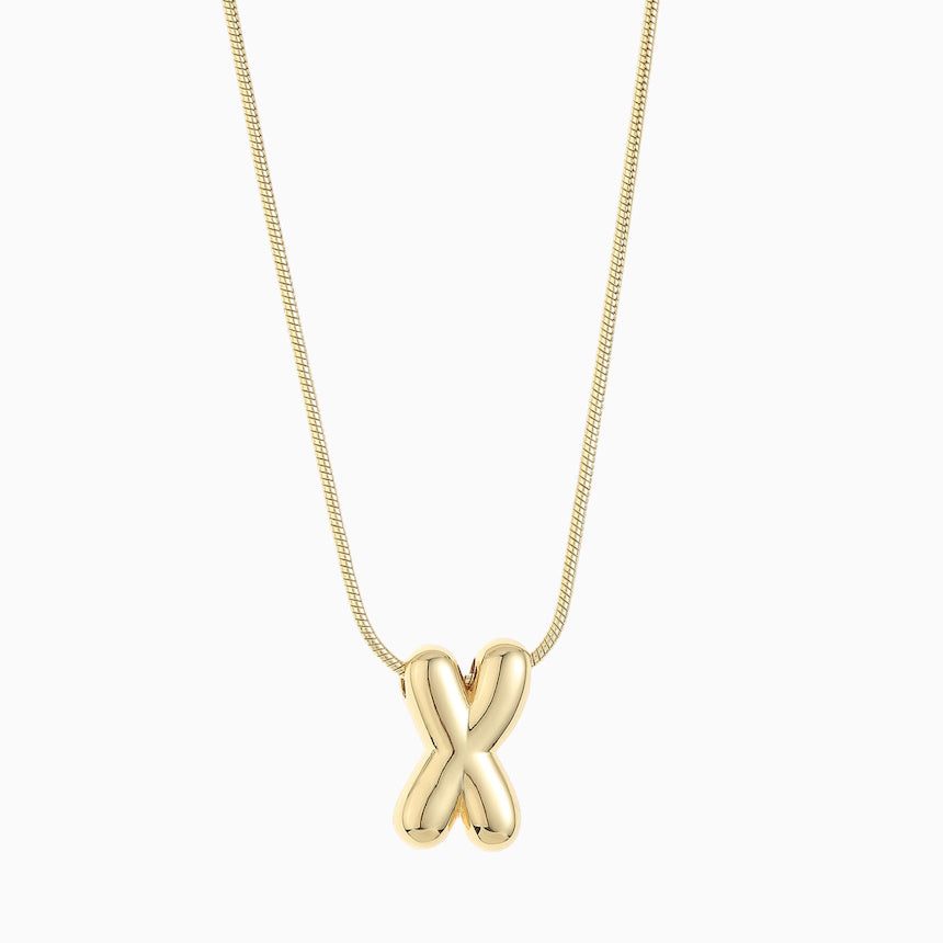 Large Balloon Initial Necklace