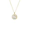 Pavé Multi Charm Coin Pendant Necklace