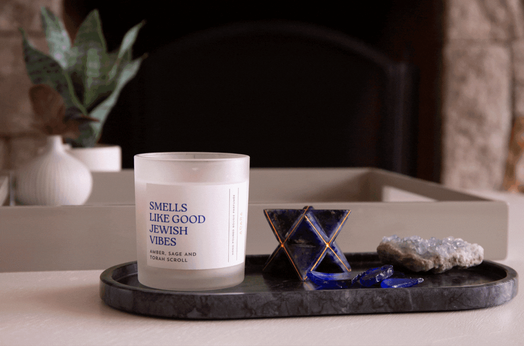 Smells Like Good Jewish Vibes Candle – Amber, Sage & Torah
