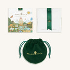 Honest & Bright Malachite Hamsa Gold Necklace