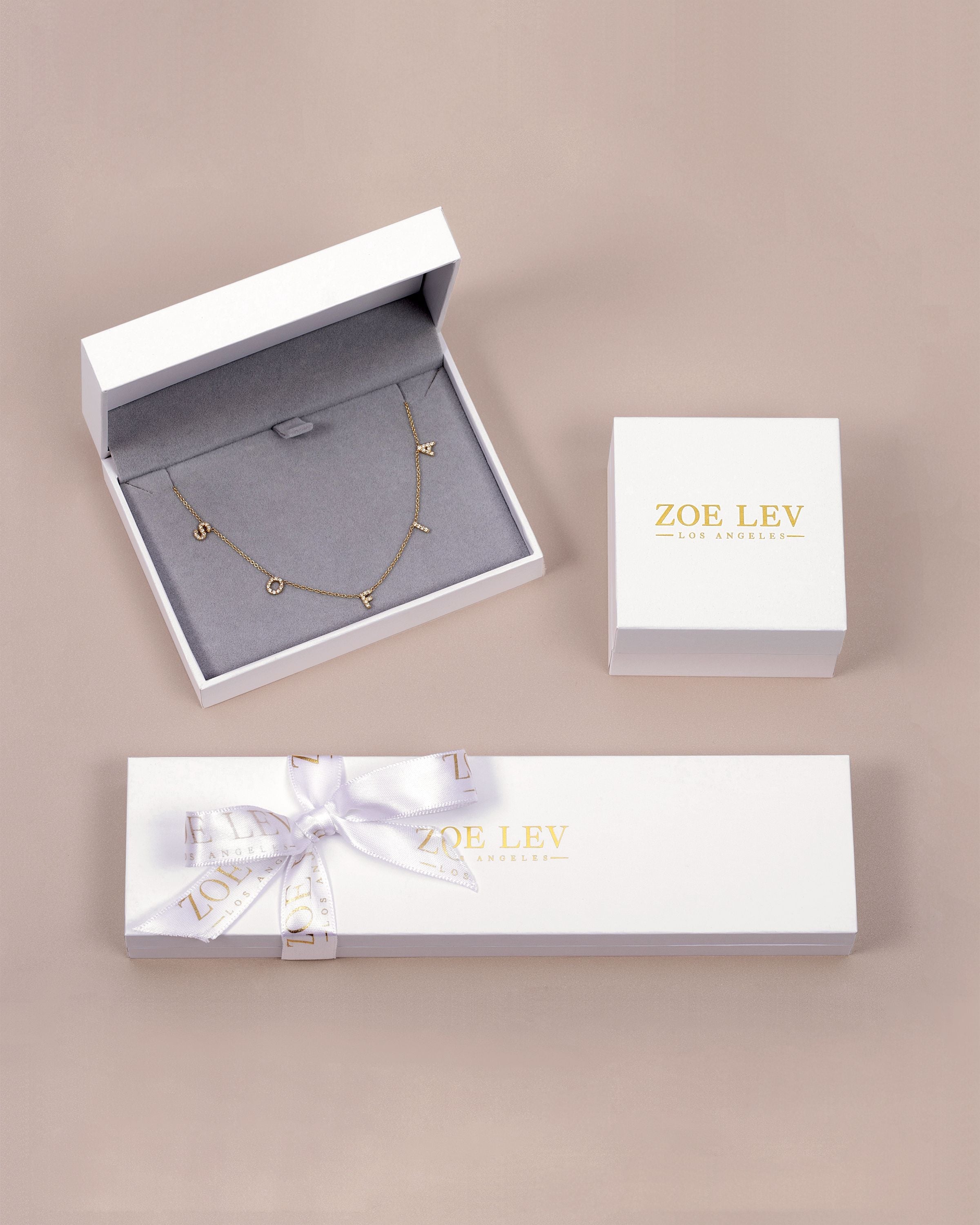 Kids 14k Gold Initial Necklace