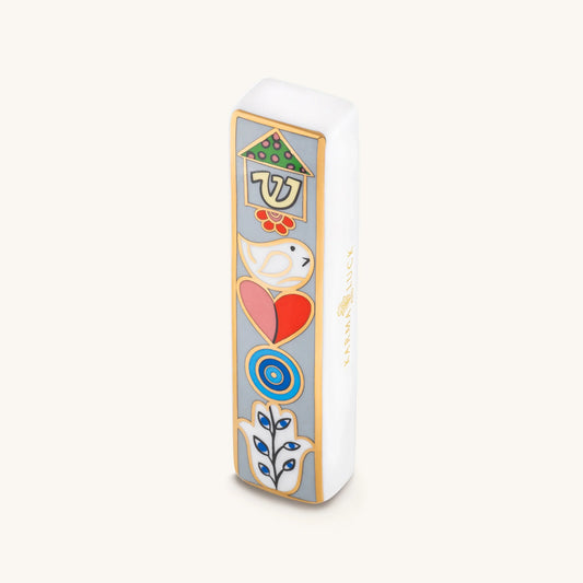 Amplified Protection Ceramic Multi Symbol Mezuzah