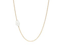 Tiny Asymmetrical Diamond Hamsa Necklace